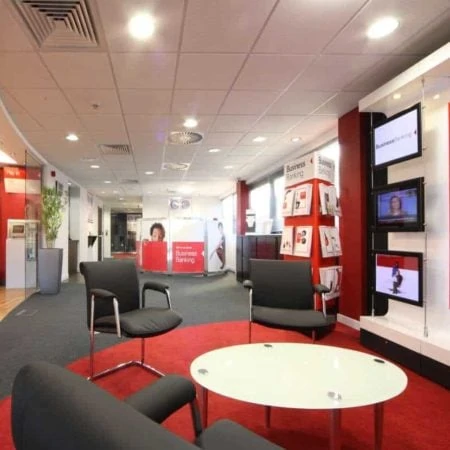 Office interior at HSBC