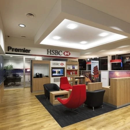 Office interior at HSBC