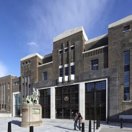 Exterior shot of sports hall