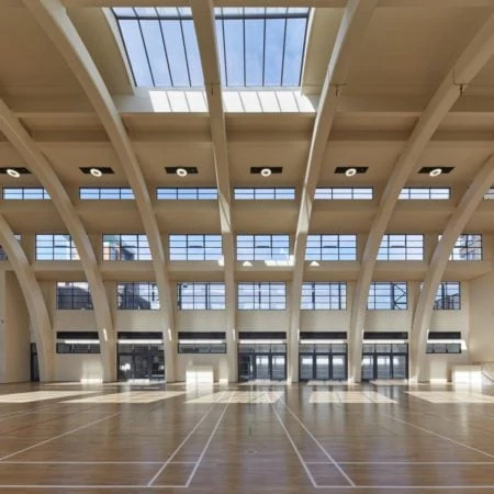 Sports hall interior