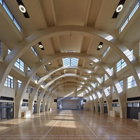 Sports hall interior