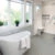 Bathroom with grey hygienic flooring