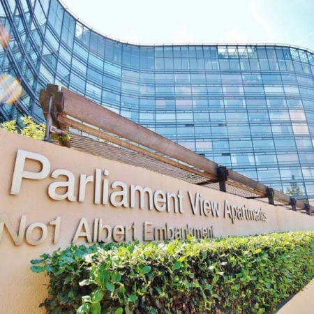 Parliament View exterior sign