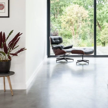 Polished concrete floor