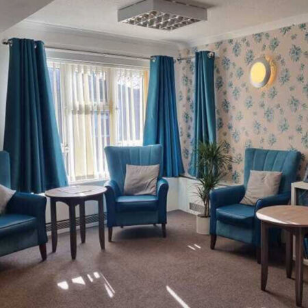 Lounge area of care home