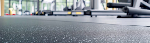 Close up of flooring for afitness studio